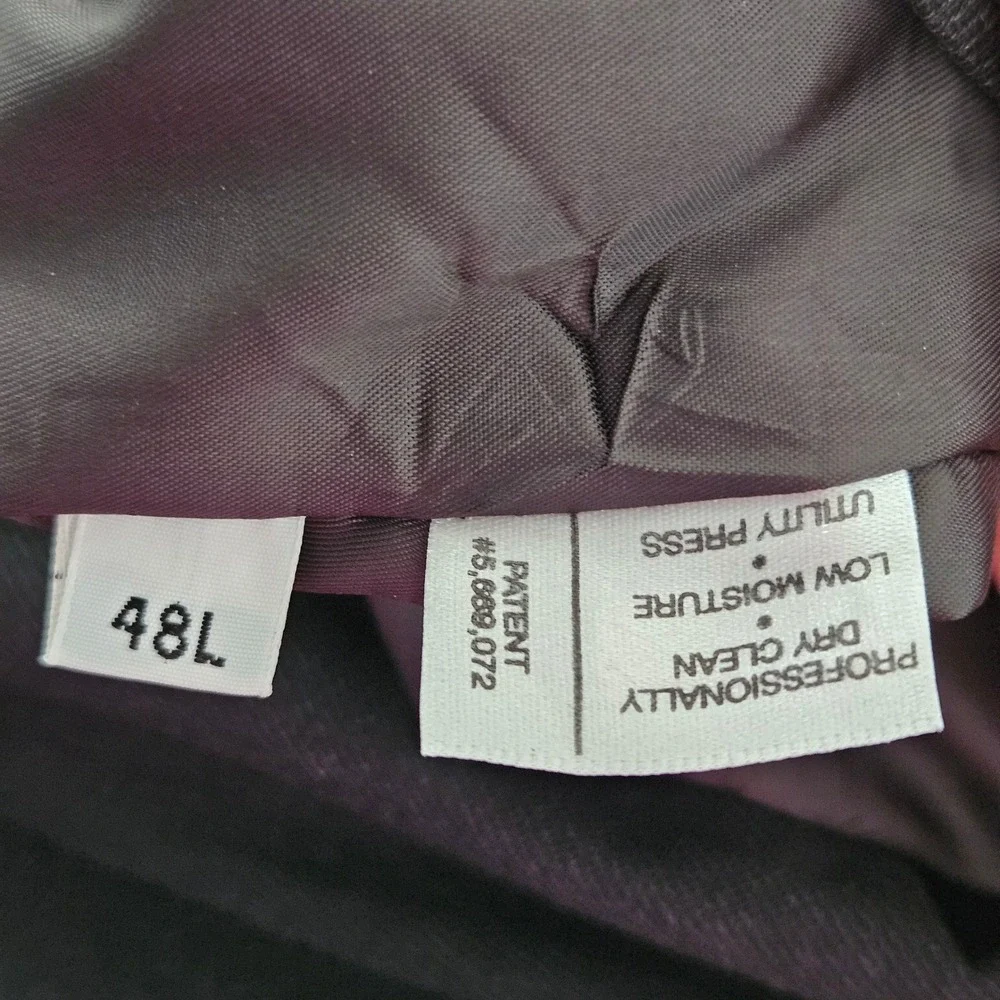 Ted Baker Blazer Mens 48L Charcoal Grey 3-Button Wool Sport Coat USA Made Preppy